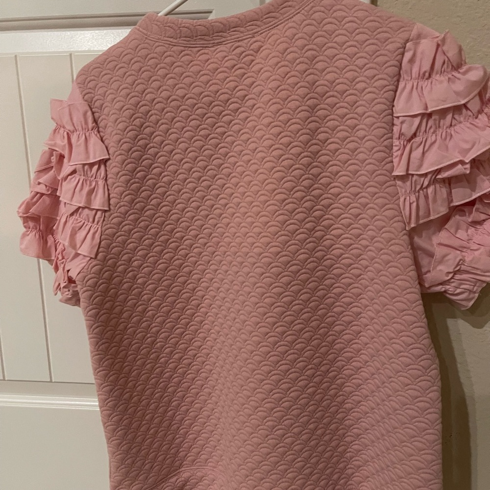 Sleeve Ruffle Detail Top